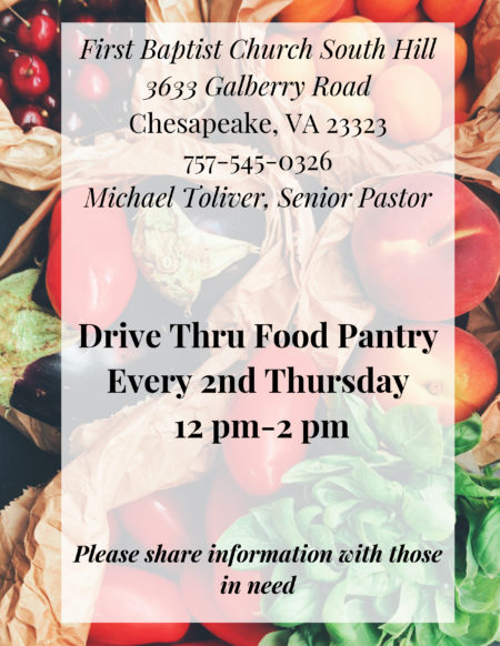 Food Pantry | First Baptist Church South Hill